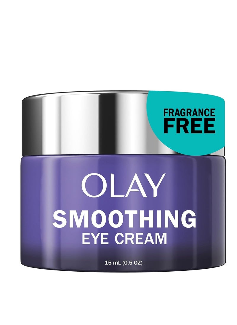 Olay Retinol 24 Night Smoothing Eye Cream, Fragrance-Free, 0.5 Fl Oz
