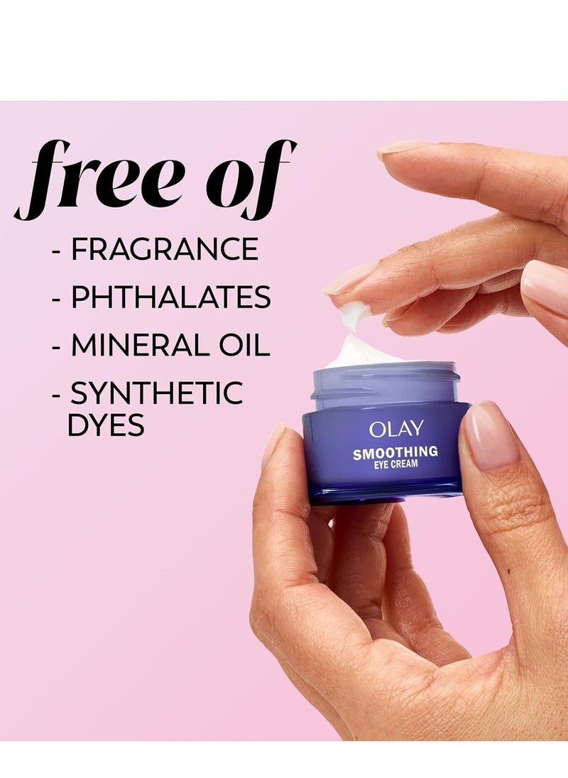 Olay Retinol 24 Night Smoothing Eye Cream, Fragrance-Free, 0.5 Fl Oz
