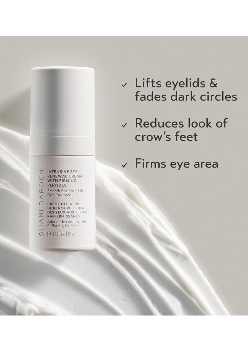 SHANI DARDEN SKIN CARE Intensive Eye Renewal Cream, Anti-Aging Eye Cream for Fine Lines, Crow’s Feet and Dark Circles, Crease-Free and Makeup-Ready, 0.50 fl oz