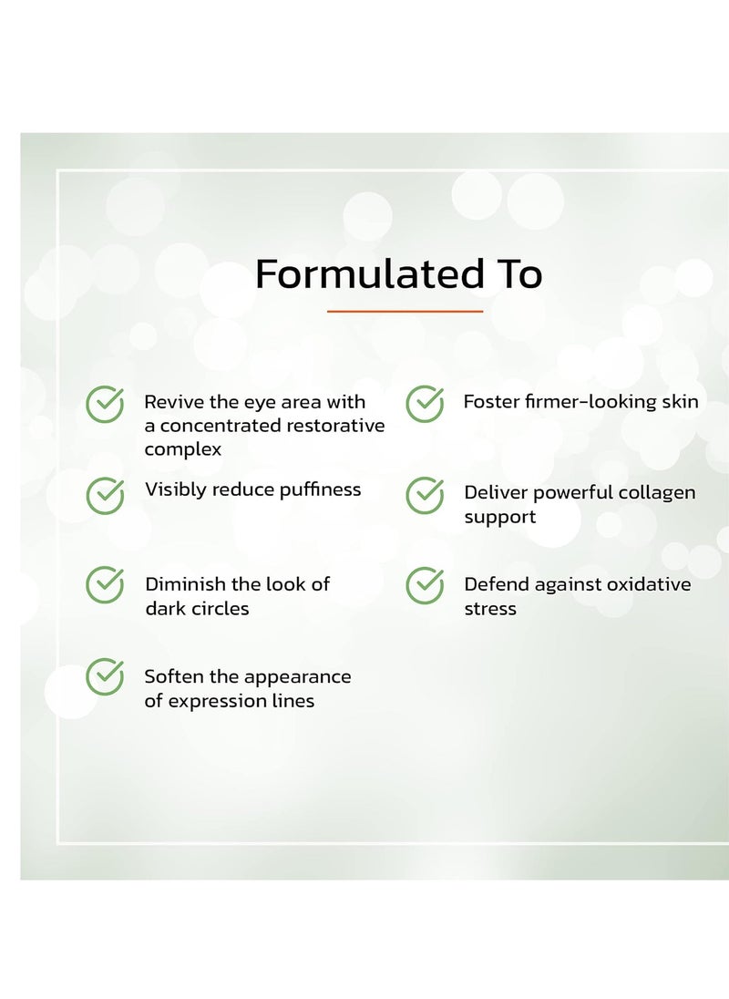 TruSkin Peptide Eye Gel – Improve Look of Dark Circles & Lines for Brighter-Looking Eye Area – Under Eye Care with Peptides, Plant Stem Cells, Hyaluronic Acid – Wake Up Tired Eyes, 0.5 fl oz