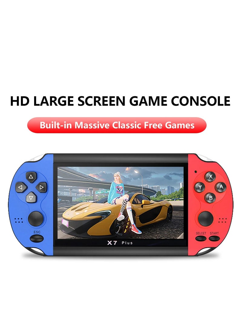 X7 Plus Video Game Console Handheld Game Players Double Rocker 5.1inch display MP5 Game Controller