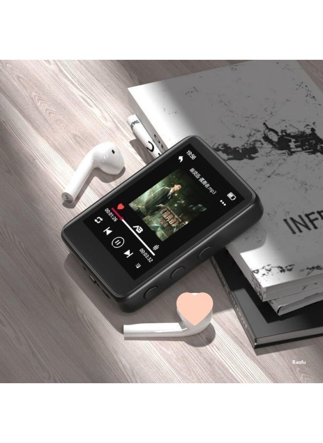 Mp3 Touch Screen Mp4 Student Version Walkman Bluetooth Music Player Reading Novel Small English Listening Song-Body Color:1.8inch Buttons [with Bluetooth Function]★★-Memory Capacity:48g+full Set Of Accessories★★