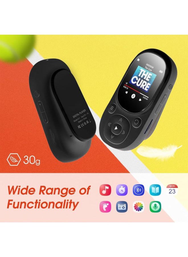 MP3 Player Reading Novels And Listening To Songs Can Be Connected To Bluetooth Sports Mp3 Lossless Music.-Body Color:Black-Memory Capacity:32GB