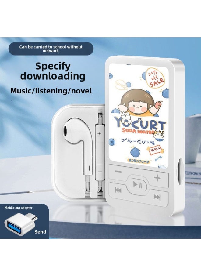 Students Listen To Songs Walkman High School Students Boys And Girls Mini Portable Sports Music Player-Body Color:A1 Astronaut-Memory Capacity:No External Speakers, Can Store 4000 Songs + 4-piece Set