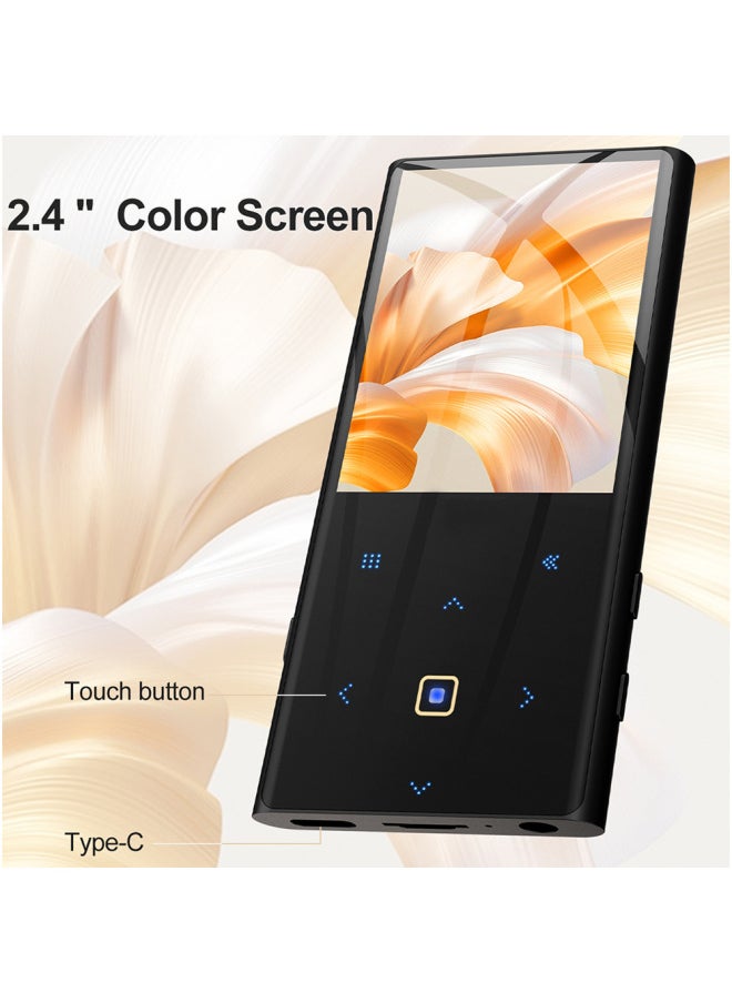 Students Listen To Songs And Play Outside Multi-function Walkman Music Player Mp4 Reading Novels Touch Screen Bluetooth Mp3-Body Color:M4 (2.4inch )-Memory Capacity:32GB