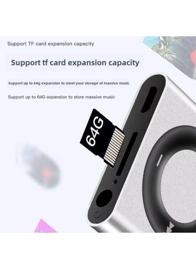 Designated Download Student Mp3 Walkman Music Player Listening Artifact English Listening Sports Small Mp4-Body Color:Violet Can Be Taken To School [5 Hours Of Battery Life]-Memory Capacity:Can Save 4000 Songs + Listening To Music Four-piece Set