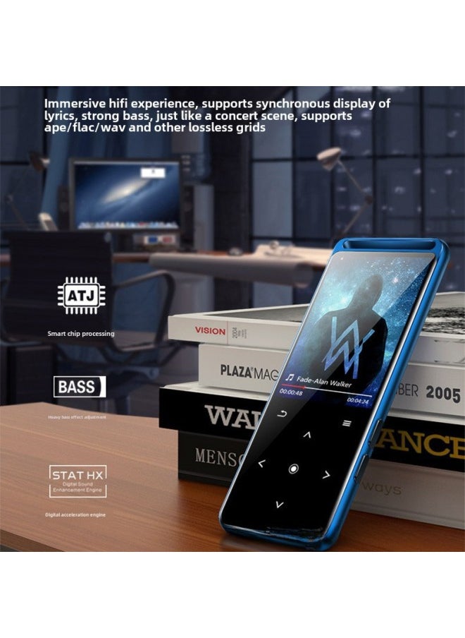 BENJIE/Bingjie M6 Bluetooth MP3 Player Student Version MP4 E-book Lyrics Learning English Support Card-Body Color:Bluetooth Edition-Memory Capacity:8GB