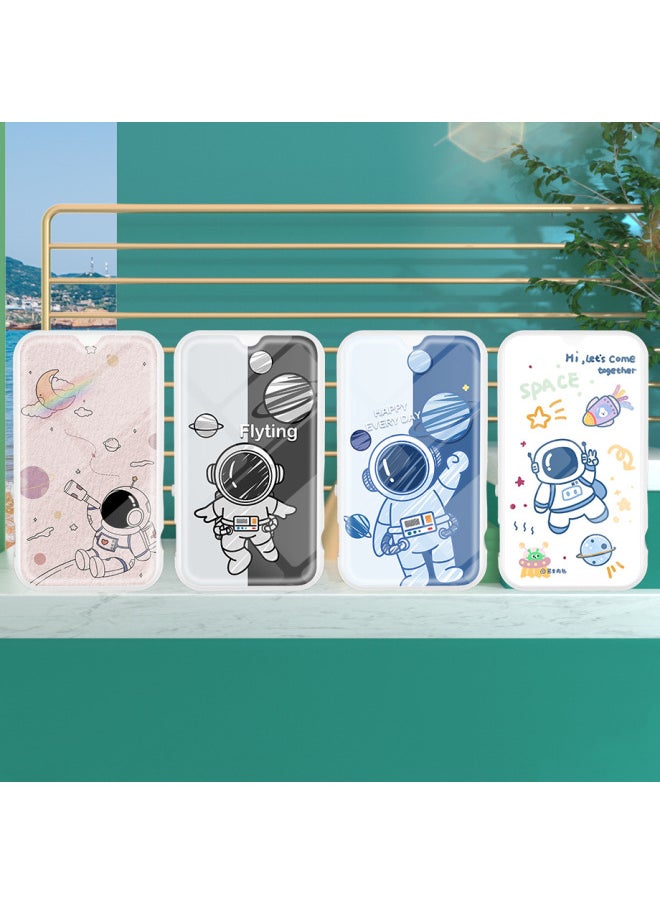 Mp3 With Card Plating In-ear Card Mini Small Clip Sports Mp3 Player Student Gift-Body Color:Astronaut-Memory Capacity:Host + 8G (with Card) + PackaGinG Box, CharGinG Cable, Headphones