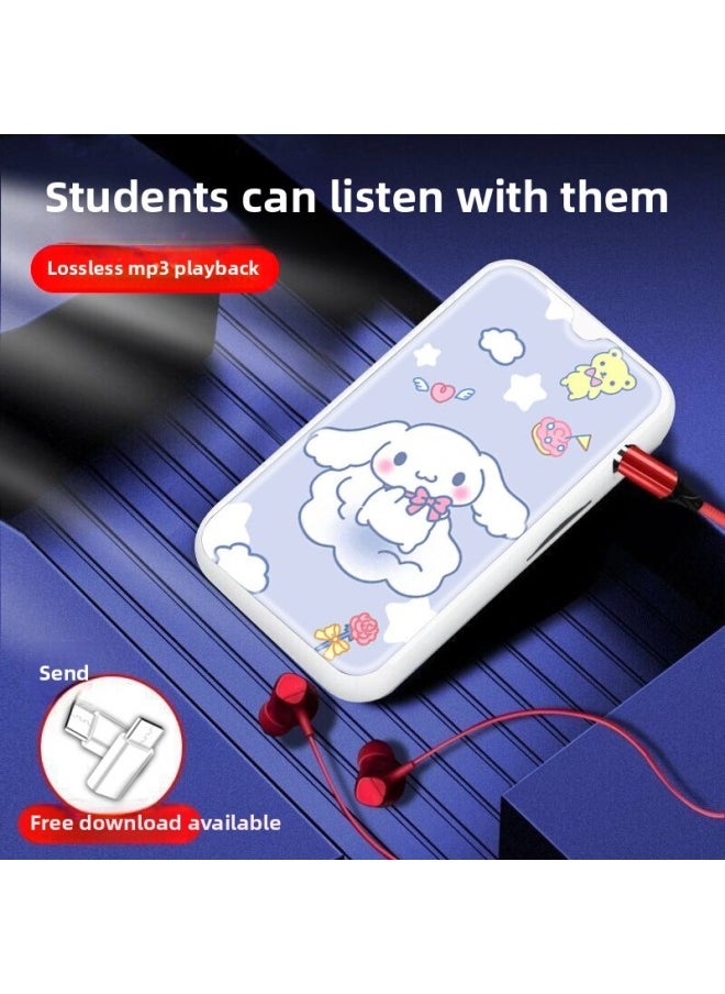 Mp3 With Card Plating In-ear Card Mini Small Clip Sports Mp3 Player Student Gift-Body Color:Astronaut-Memory Capacity:Host + 8G (with Card) + PackaGinG Box, CharGinG Cable, Headphones