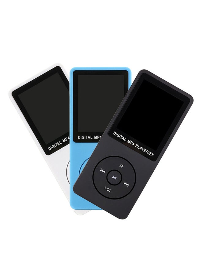 MP4 Portable And Listening Student 1.8inch Card MP3 Bluetooth With External Sound MP3 Music Player ZY418-Body Color:Blue-Memory Capacity:Bluetooth External Card Version + Data Cable + Headphone Cable + Packaging Box