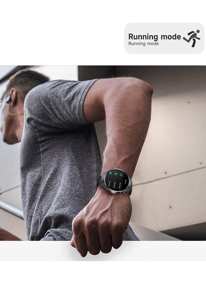 Men's Bluetooth Smartwatch, 1.75-Inch Full-Screen Touch, Bluetooth To Answer/Make Calls, Exercise And Sleep Monitoring, Message Notification Display, Universal Smart Bracelet For Android And IOS Systems, G5 Plus