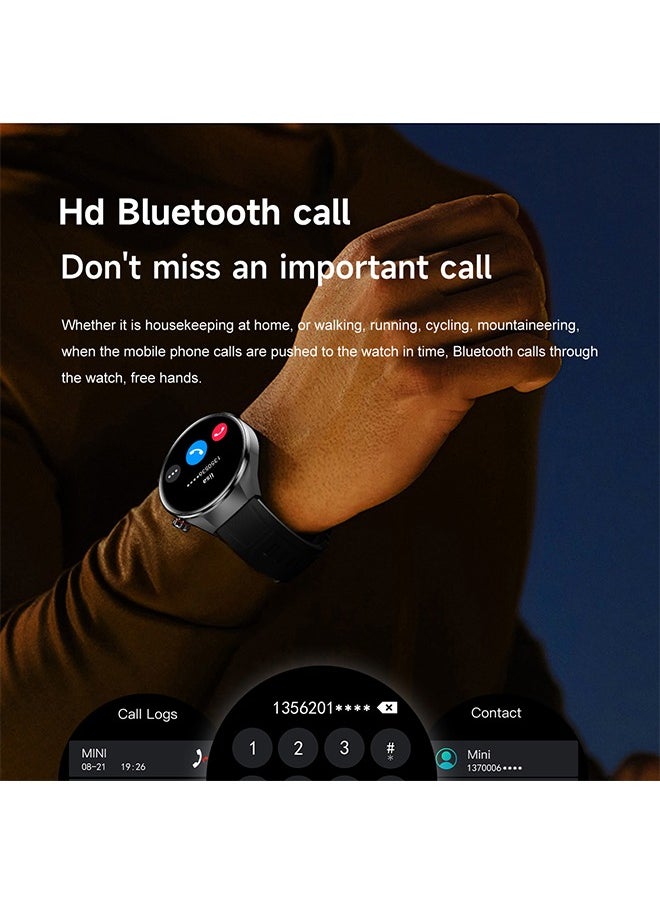 Men's Bluetooth Smartwatch, 1.75-Inch Full-Screen Touch, Bluetooth To Answer/Make Calls, Exercise And Sleep Monitoring, Message Notification Display, Universal Smart Bracelet For Android And IOS Systems, G5 Plus