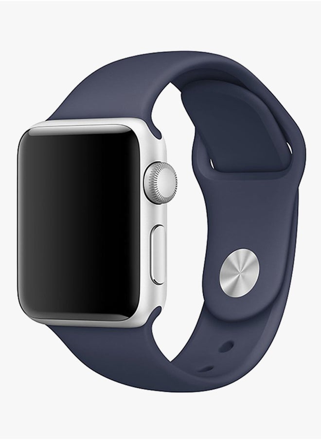 Silicone Band For Apple Watch 42mm Dark Blue