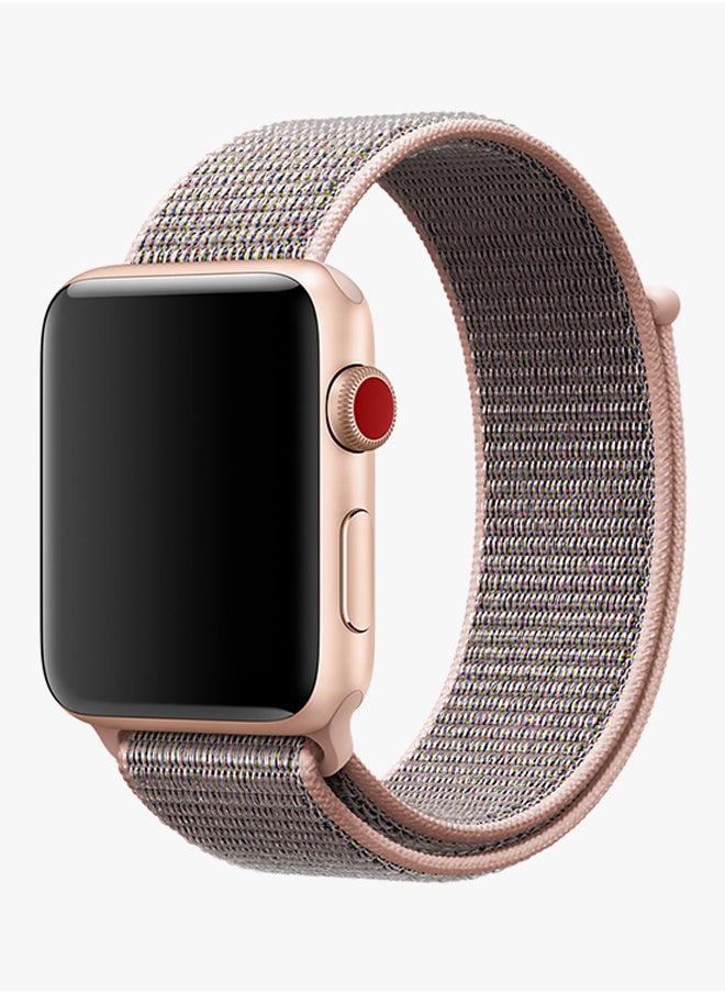 Nylon Replacement Band For Apple Watch - 42mm Pink Sand