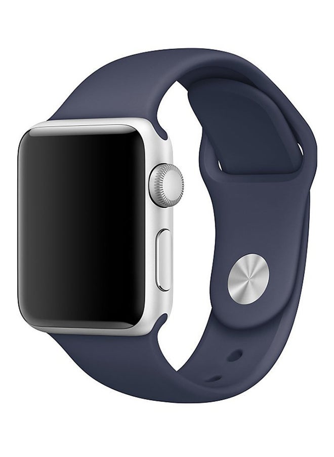 Silicone Band For Apple Watch 38mm Blue