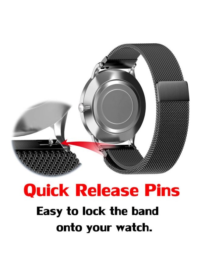 Replacement Strap For Huawei GT 2 46 mm/Honor Magic Watch 2 46mm Black