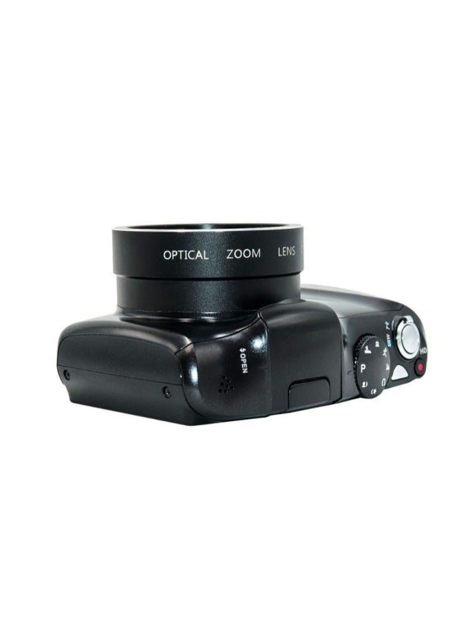 English Product Digital Camera, 4K 48MP Full HD Point And Shooting Camera With 3-inch R6S-Body Color:Black + Battery