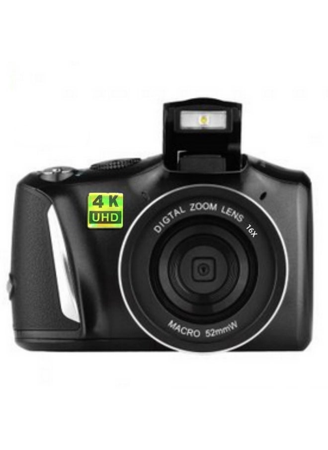 English Product Digital Camera, 4K 48MP Full HD Point And Shooting Camera With 3-inch R6S-Body Color:Black