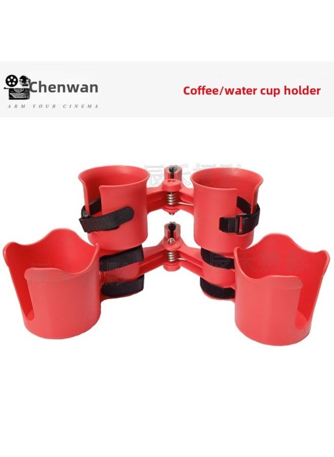 BT.ROBOCUP Director Car Cup Holder Cup Holder Light Recording Actor Set Outdoor Fishing Net Red Live Broadcast-Body Color:Red And Green Cup Holder