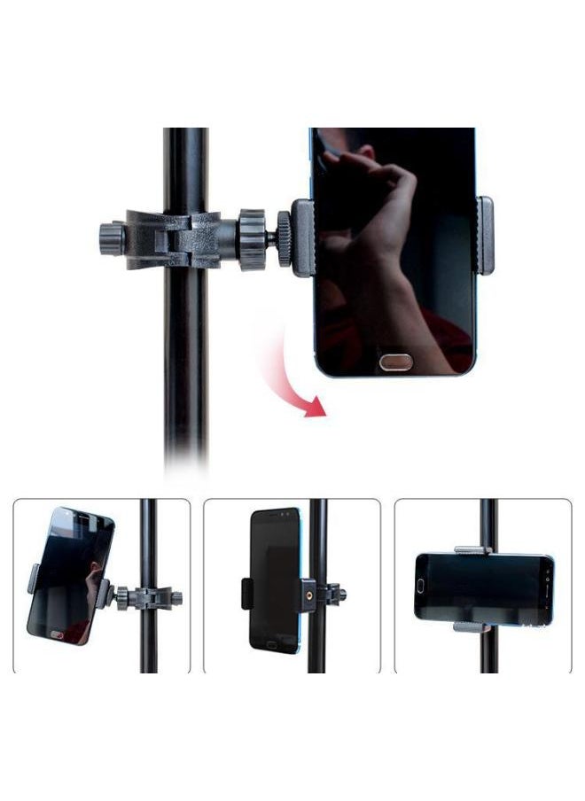 Multi-function Live Broadcast Additional Machine Clip Additional Machine Position Tripod Accessories Universal Multi-machine Position Mobile Phone Frame Universal Rotating Position-Body Color:Add Machine Position ]