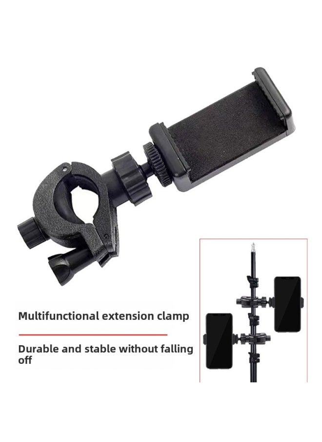 Multi-function Live Broadcast Additional Machine Clip Additional Machine Position Tripod Accessories Universal Multi-machine Position Mobile Phone Frame Universal Rotating Position-Body Color:Add Machine Position ]