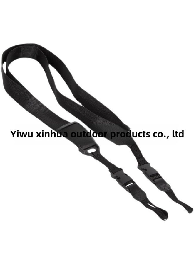 Camera Shoulder Strap Adjustable Neck Universal SLR Camera Shoulder Strap Quick Detach Buckle Nylon Camera Strap-Body Color:Black