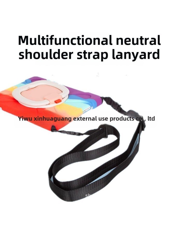 Camera Shoulder Strap Adjustable Neck Universal SLR Camera Shoulder Strap Quick Detach Buckle Nylon Camera Strap-Body Color:Black