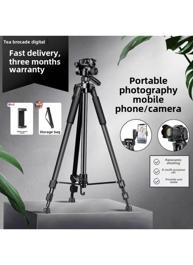 Kk Professional Tripod Professional Grade Camera Multi-function SLR Camera Pan/tilt Anti-shake Portable Carbon Steel-Body Color:-