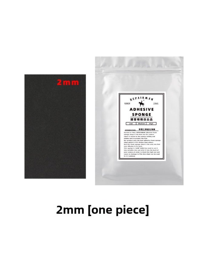 High-density Shading Sponge Matting Camera Leak-proof Sealing Sponge Strip Repair Film Machine Repair Tool Materials-Body Color:2mm