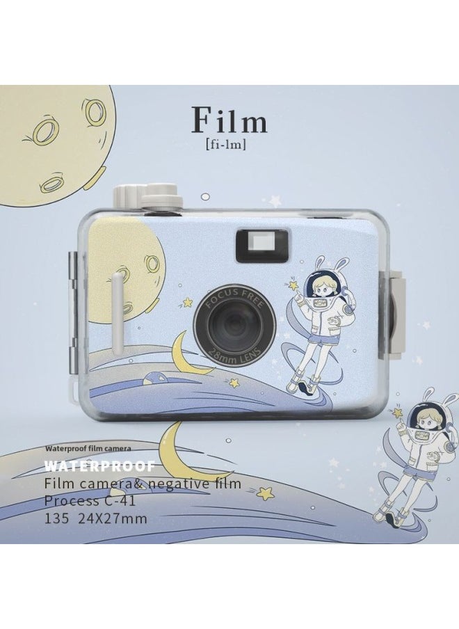 Retro Fool Film Camera Non-Pole Film Machine Fool Machine Campus Camera Student Birthday Gift Female-Body Color:Official Standard Configuration - Dream Stars