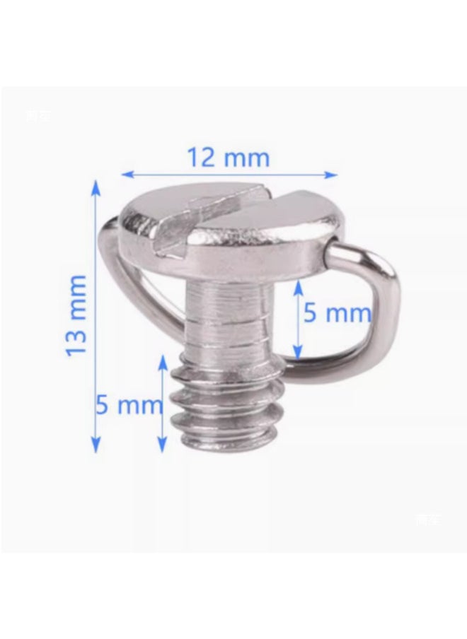 PTZ Base Conversion Screw 1/4 Interchange 3/8 Tripod Foot Nail Camera Quick Mount Plate Screw Lamp Frame Conversion-Body Color:Three-head Hot Shoe + 1/4 Double-layer Screws