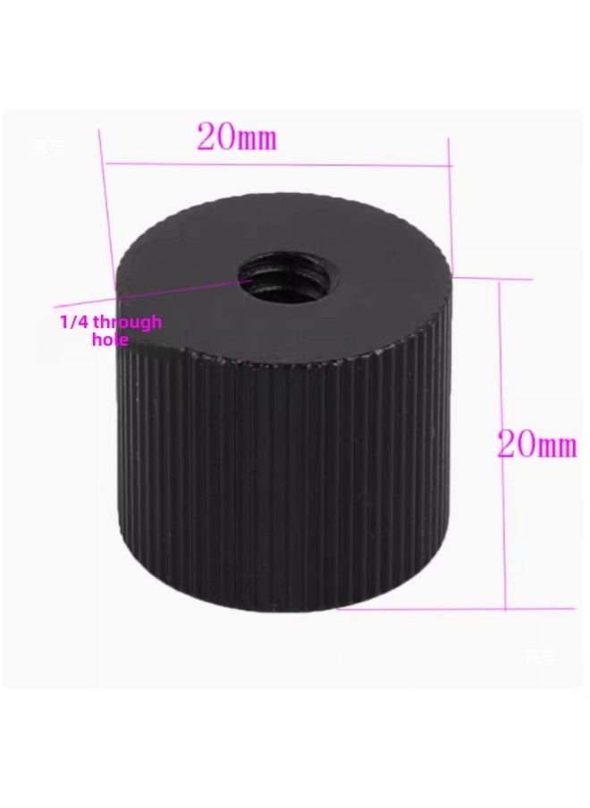 PTZ Base Conversion Screw 1/4 Interchange 3/8 Tripod Foot Nail Camera Quick Mount Plate Screw Lamp Frame Conversion-Body Color:Three-head Hot Shoe + 1/4 Double-layer Screws