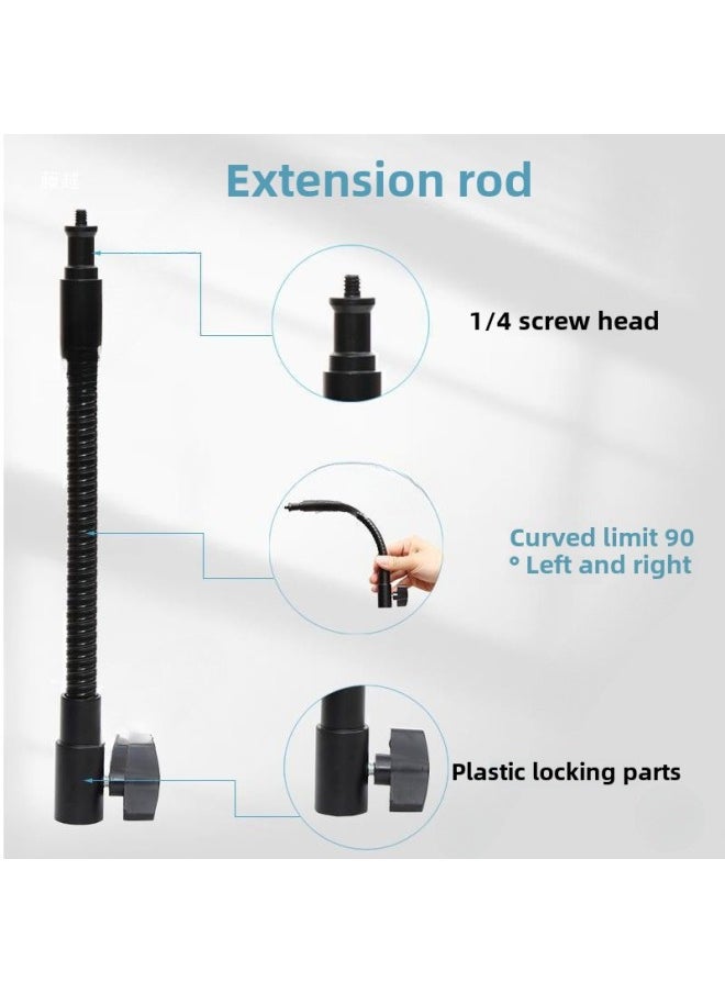 Photography Tripod Central Axle Elevated Pole Frame Lamp Frame Extension Pole Section Telescopic Tube Black Cross Tube For Photography-Body Color:Dark Khaki Color