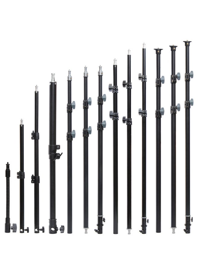Photography Tripod Central Axle Elevated Pole Frame Lamp Frame Extension Pole Section Telescopic Tube Black Cross Tube For Photography-Body Color:Dark Khaki Color