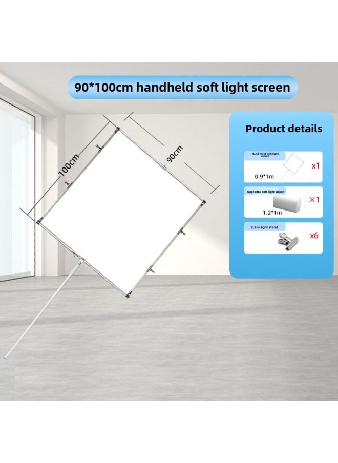 Soft Light Board Photography Foldableable Soft Light Screen Jewelry Photography Paper Props Butter Paper Photography Light Transmitting Board-Body Color: 90*100cm