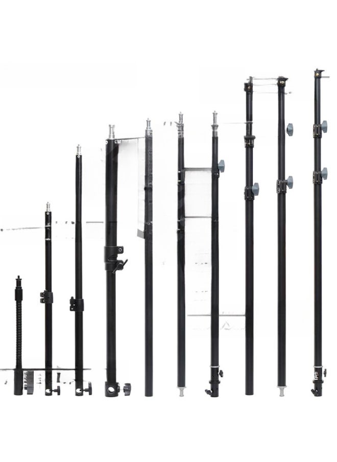 Photography Tripod Center Shaft Heightening Rod Frame Light Stand Extension Rod Section Telescopic Tube Black Horizontal Tube For Photography-Body Color:Black Splash Ink