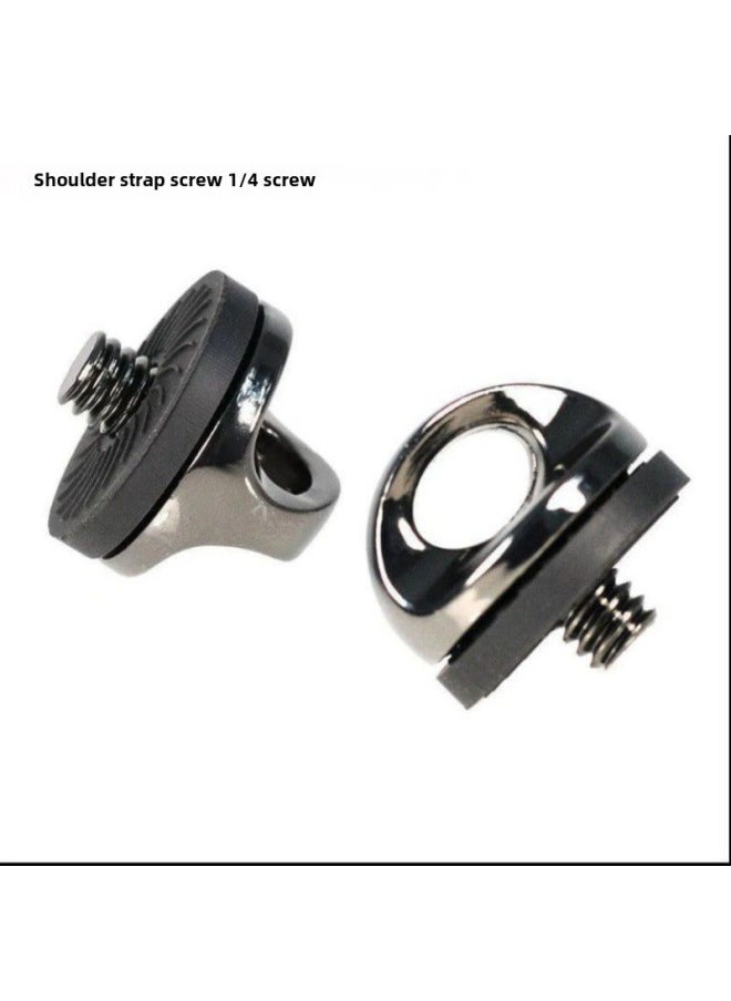 PTZ Base Conversion Screw 1/4 Interchange 3/8 Tripod Foot Nail Camera Quick Mount Plate Screw Lamp Frame Conversion-Body Color:Shoulder Strap Screws