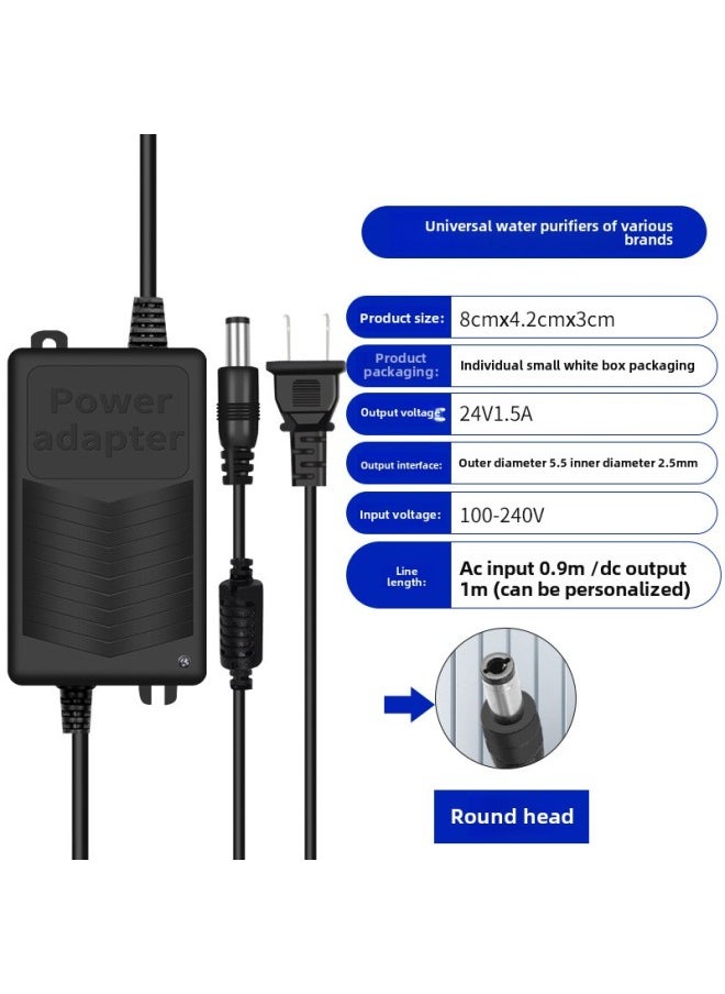 Digital Computer Power Adapter - Precision Design Ensures Stable Power Supply-Color:24V1.5A ]