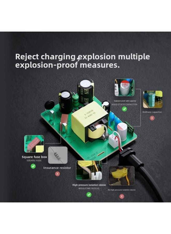 16.8v1a Lithium Battery Power Adapter US Ul Certification 16.8v1.4a Hand Drill Power Adapter-Color:Free Samples Required + 16.8v1a American Standard (usa) Black-Specifications:Dc Head 5.5*2.1mm