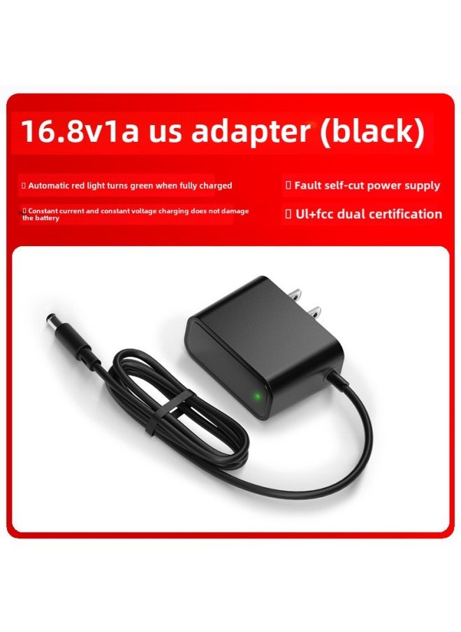 16.8v1a Lithium Battery Power Adapter US Ul Certification 16.8v1.4a Hand Drill Power Adapter-Color:Free Samples Required + 16.8v1a American Standard (usa) Black-Specifications:Dc Head 5.5*2.1mm