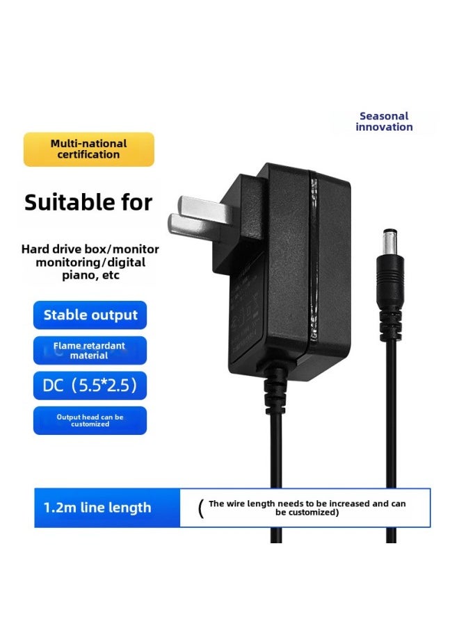 Power Adapter 9v1a9W Massager Power Supply Medical Certification CTUVusIEC60601GB9706 Adapter-Color:Black 9v1a Us Standard-Specifications:Dc Head 5.5*2.5*10mm