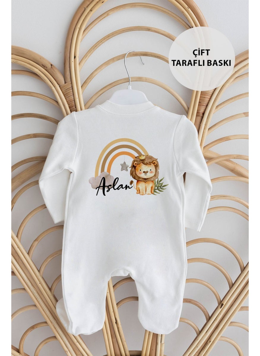 Printed 100% Organic Personalized 10LU Hospital Issue 10 Pack Ecru 10 Pack Organic Knitted Organic Cotton