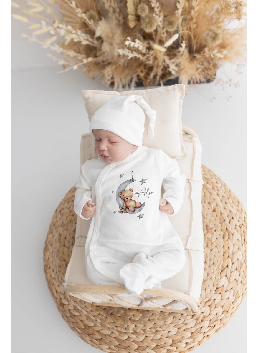 Organic 100% Organic Personalized 10LU Hospital Issue 10pcs Cotton Organic Printed Knitted Ecru 10pcs