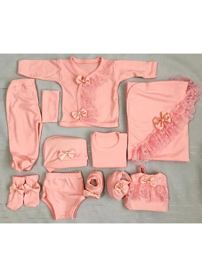 Piece Not Available Hospital Issued 10 Pack Lace Detailed Bow Cotton Gift Cotton One Size