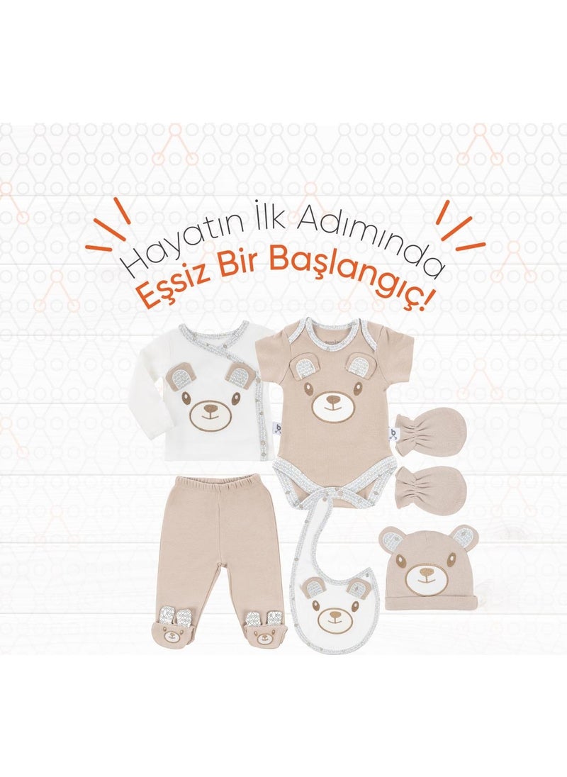 Hero Baby Hospital Discharge Set 6 Piece Teddy (Organic)