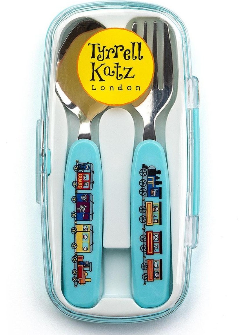 Boxed Cutlery Set // Trains