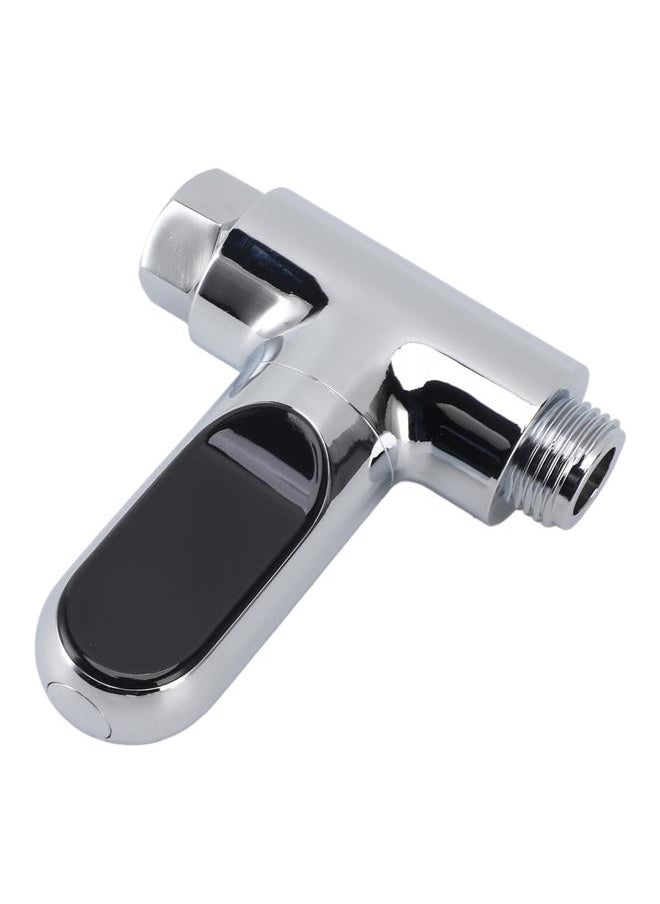Shower Thermometer LED Display Water Temperature Meter Electroplate ABS Shower Water Thermometer for Infant Baby Bath 5℃‑85℃ 10 X 8 X 3cm / 3.9 X 3.1 X 1.2in