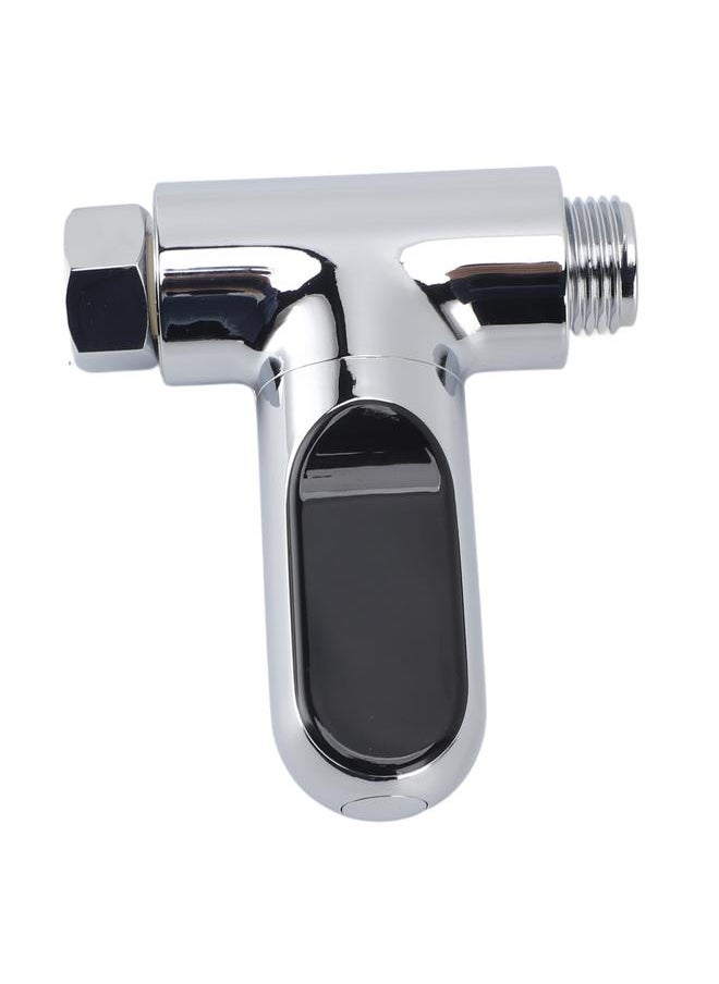 Shower Thermometer LED Display Water Temperature Meter Electroplate ABS Shower Water Thermometer for Infant Baby Bath 5℃‑85℃ 10 X 8 X 3cm / 3.9 X 3.1 X 1.2in