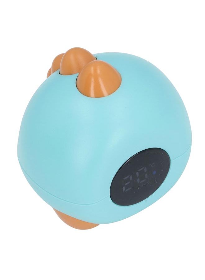 Baby Bath Thermometer Dinosaur Shaped Cute Cartoon Safety LED Display Portable Baby Water Temperature Measurement Blue