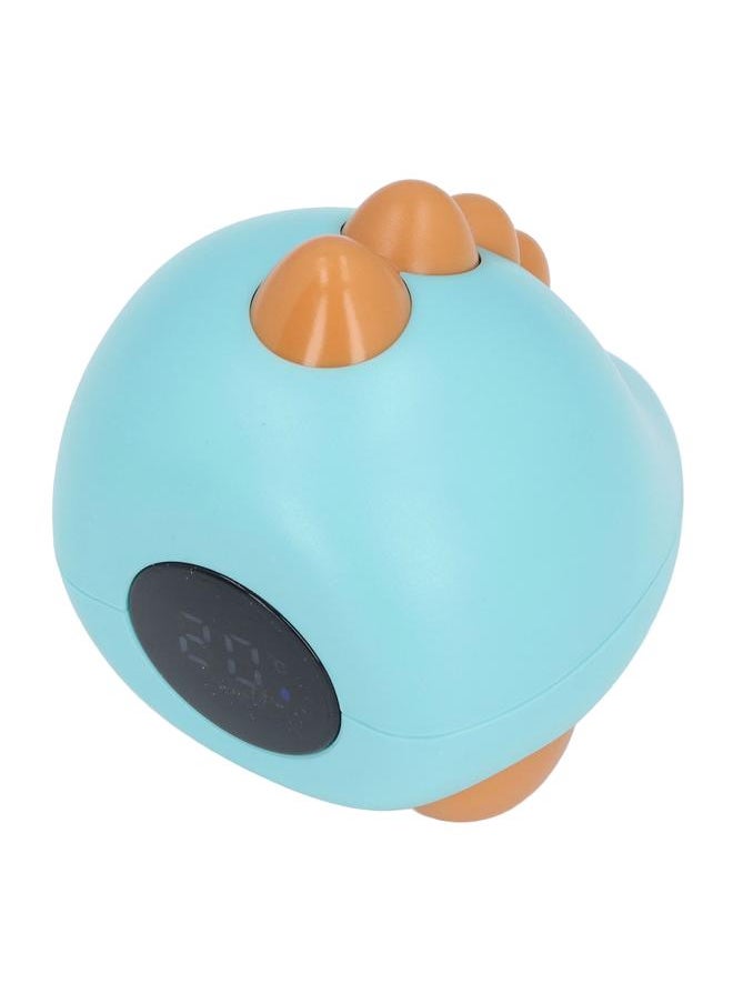 Baby Bath Thermometer Dinosaur Shaped Cute Cartoon Safety LED Display Portable Baby Water Temperature Measurement Blue